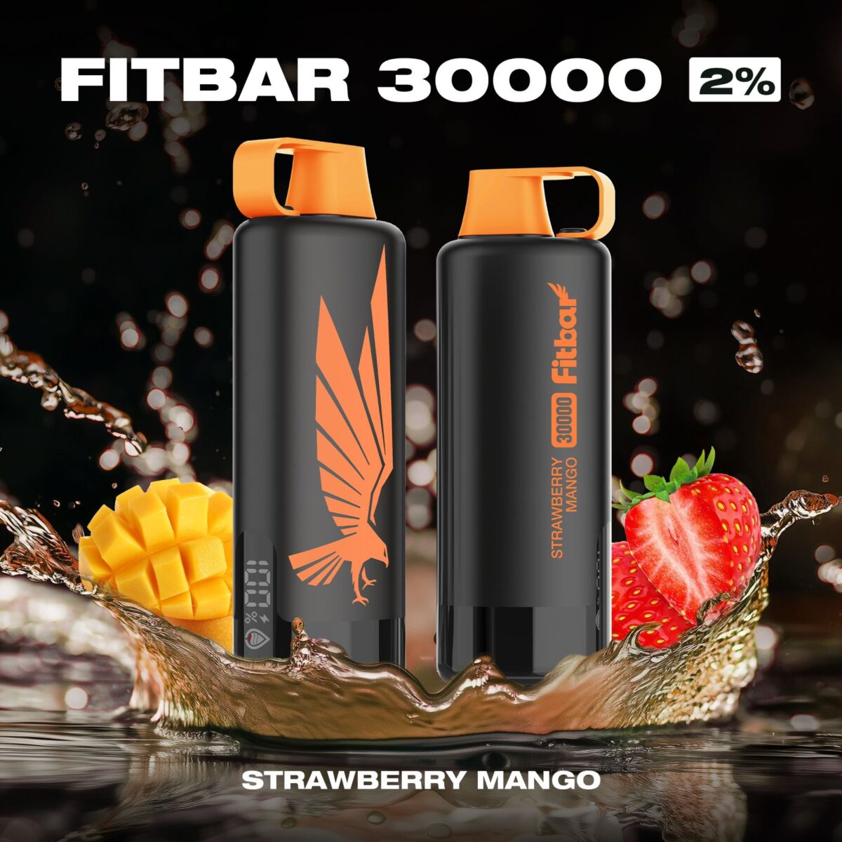 FITBAR Shisha Strawberry Mango 30000 Puffs 20MG Disposable Vape In Dubai