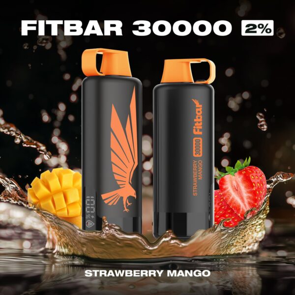 FITBAR Shisha Strawberry Mango 30000 Puffs 20MG Disposable Vape In Dubai