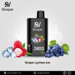 Grape Lychee Ice SILVAPER 24000 PUFFS DISPOSABLE VAPE IN DUBAI UAE