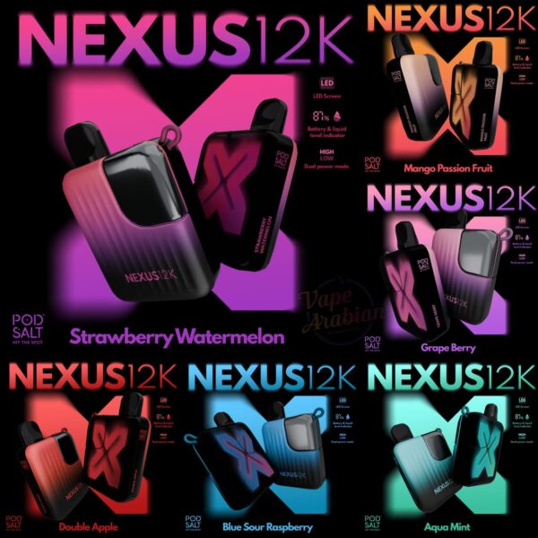 pod salt nexus 12000 puffs disposable vape