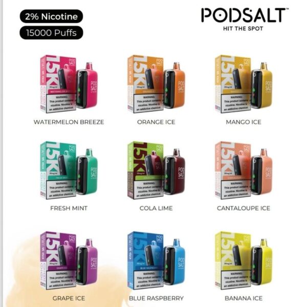 Podsalt 15000 Puffs 20mg Disposable vape