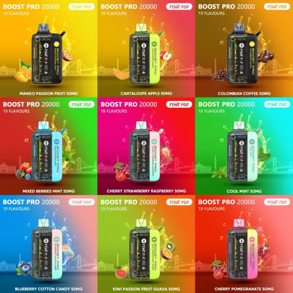 Pyne Pod Boost Pro 20000 Puffs Disposable Vape