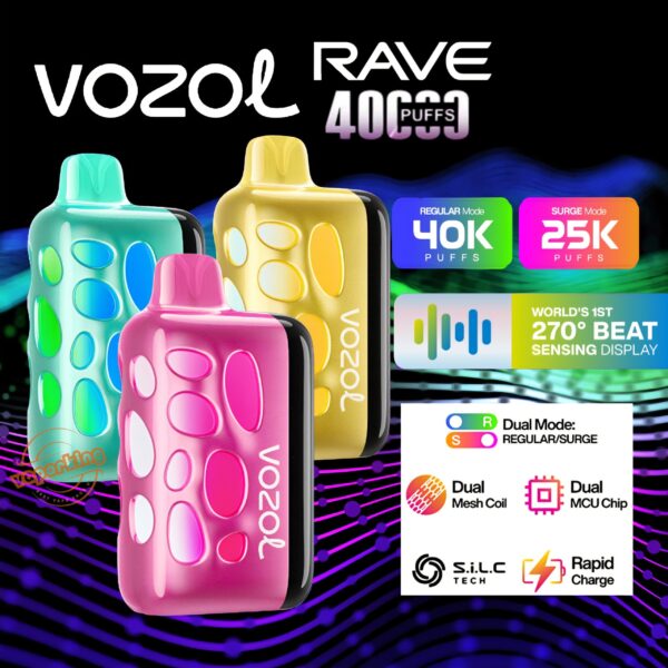 VOZOL RAVE 40000 Puffs